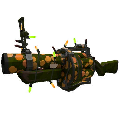 Unusual Festivized Specialized Killstreak Gourdy Green Grenade Launcher (Field-Tested)
