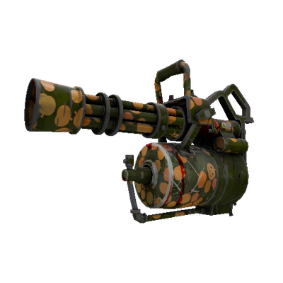 Unusual Gourdy Green Minigun (Battle Scarred)