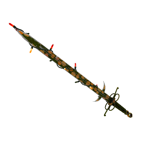 Strange Festivized Specialized Killstreak Gourdy Green Claidheamh Mòr (Field-Tested)