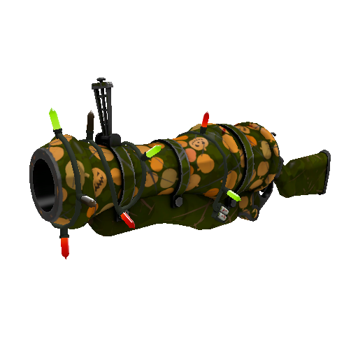 Strange Festivized Specialized Killstreak Gourdy Green Loose Cannon (Well-Worn)