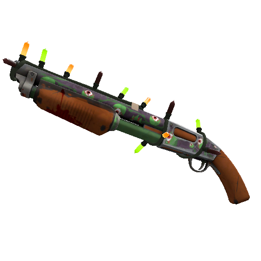 Unusual Festivized Professional Killstreak Eyestalker Shotgun (Well-Worn)