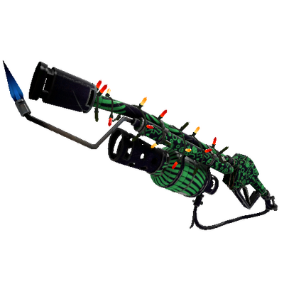 Unusual Festivized Professional Killstreak Raving Dead Flame Thrower (Minimal Wear)