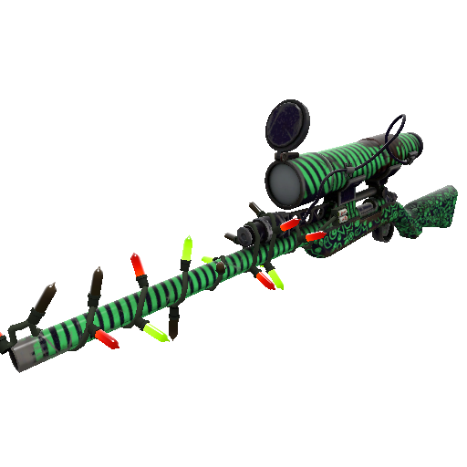 Strange Festivized Raving Dead Sniper Rifle (Well-Worn)