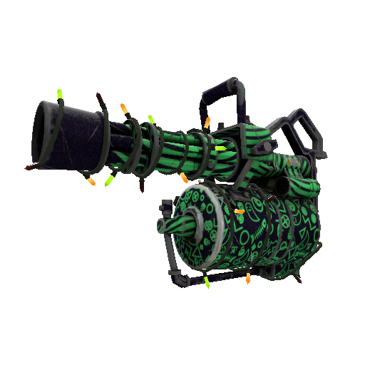 Strange Festivized Raving Dead Minigun (Field-Tested)