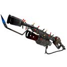 Unusual Festivized Specialized Killstreak Death Deluxe Flame Thrower (Battle Scarred)