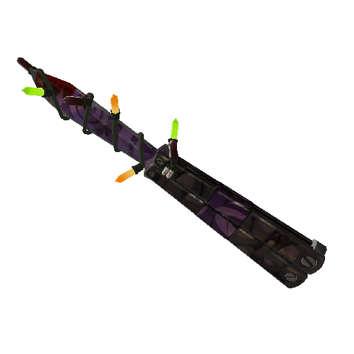 Strange Festivized Killstreak Portal Plastered Knife (Battle Scarred)