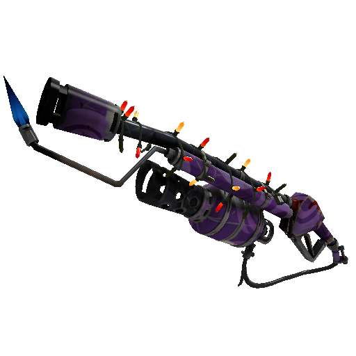 Festivized Portal Plastered Flame Thrower (Well-Worn)