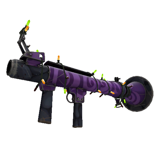 Strange Festivized Portal Plastered Rocket Launcher (Field-Tested)