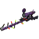 Unusual Festivized Portal Plastered Sniper Rifle (Well-Worn)