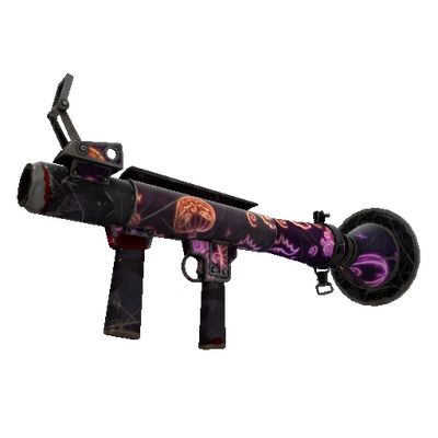 Strange Killstreak Neon-ween Rocket Launcher (Battle Scarred)