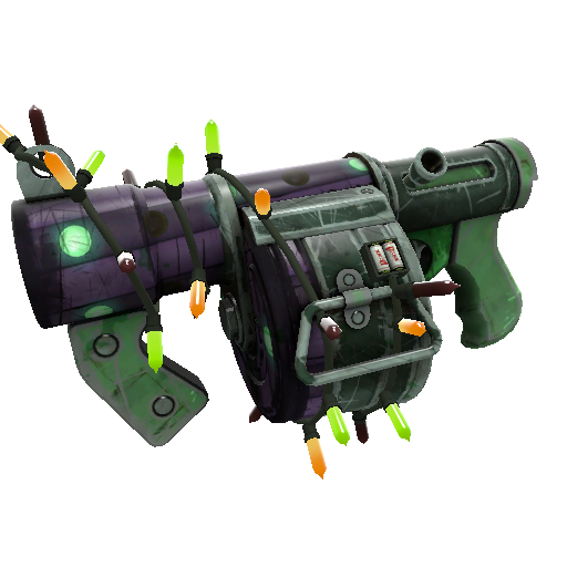 Strange Festivized Professional Killstreak Misfortunate Stickybomb Launcher (Battle Scarred)