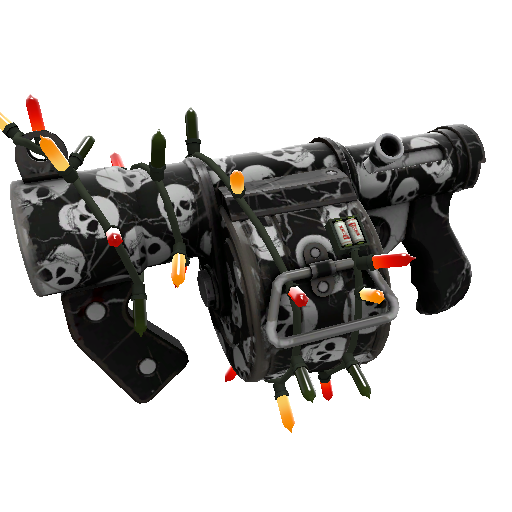 Festivized Skull Cracked Stickybomb Launcher (Field-Tested)