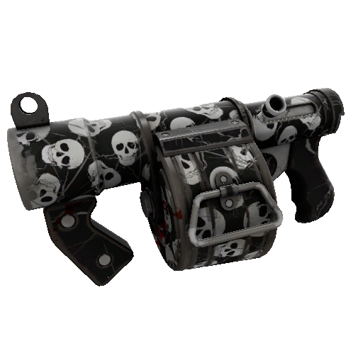 Killstreak Skull Cracked Stickybomb Launcher (Well-Worn)