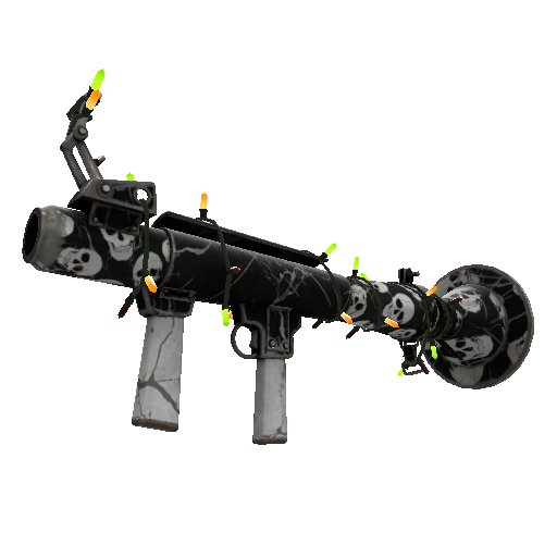Strange Festivized Skull Cracked Rocket Launcher (Well-Worn)