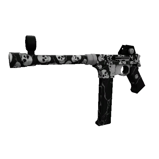 Skull Cracked SMG