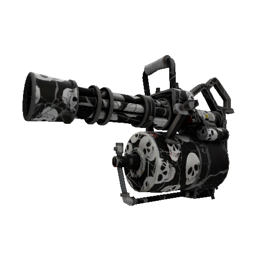 Skull Cracked Minigun (Well-Worn)