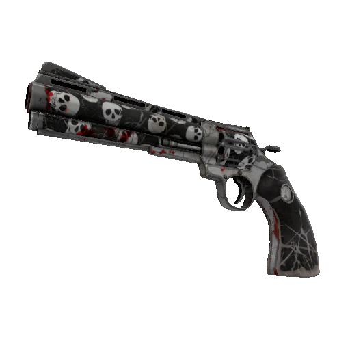Skull Cracked Revolver (Battle Scarred)