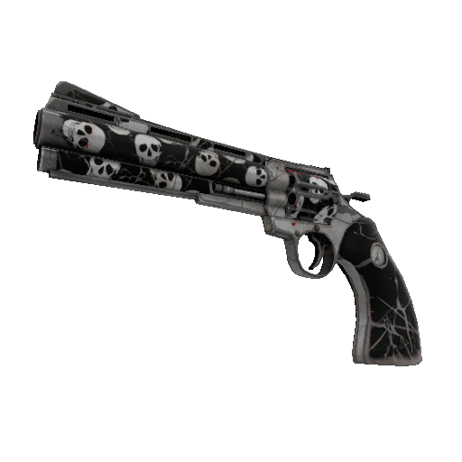 Skull Cracked Revolver (Well-Worn)