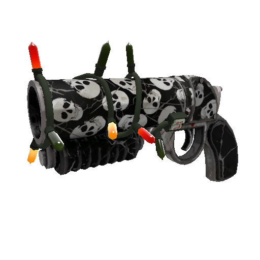 Strange Festivized Professional Killstreak Skull Cracked Scorch Shot (Well-Worn)