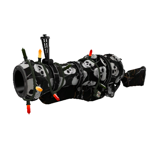 Strange Festivized Specialized Killstreak Skull Cracked Loose Cannon (Well-Worn)