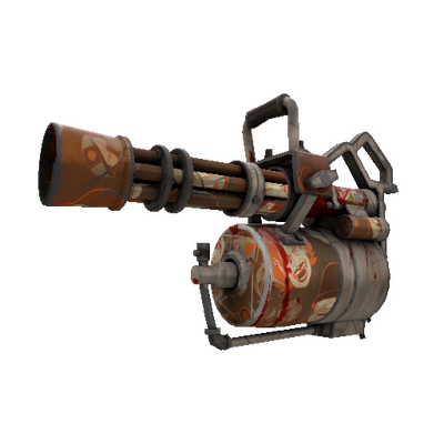 Sarsaparilla Sprayed Minigun (Battle Scarred)