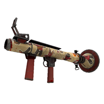 Unusual Specialized Killstreak Cookie Fortress Rocket Launcher (Battle Scarred)