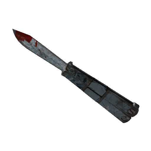 Glacial Glazed Knife (Battle Scarred)