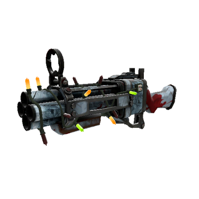 Strange Festivized Glacial Glazed Iron Bomber (Battle Scarred)