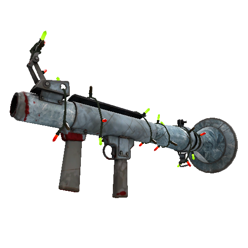 Strange Festivized Killstreak Glacial Glazed Rocket Launcher (Battle Scarred)