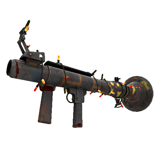 Unusual Festivized Specialized Killstreak Kiln and Conquer Rocket Launcher (Battle Scarred)