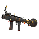 Unusual Festivized Kiln and Conquer Rocket Launcher (Battle Scarred)