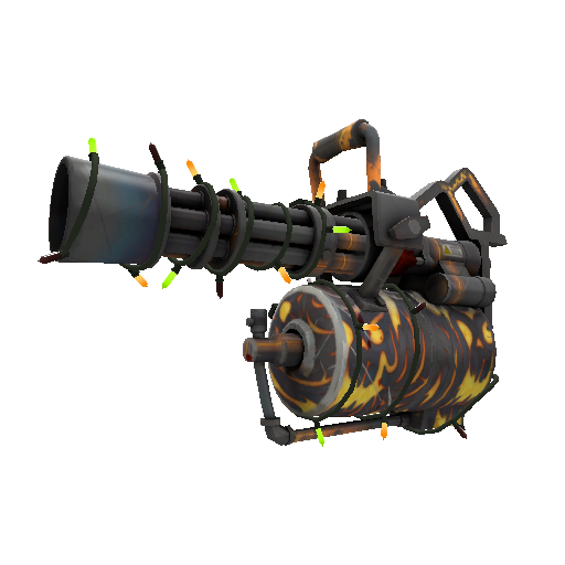 Strange Festivized Specialized Killstreak Kiln and Conquer Minigun (Well-Worn)