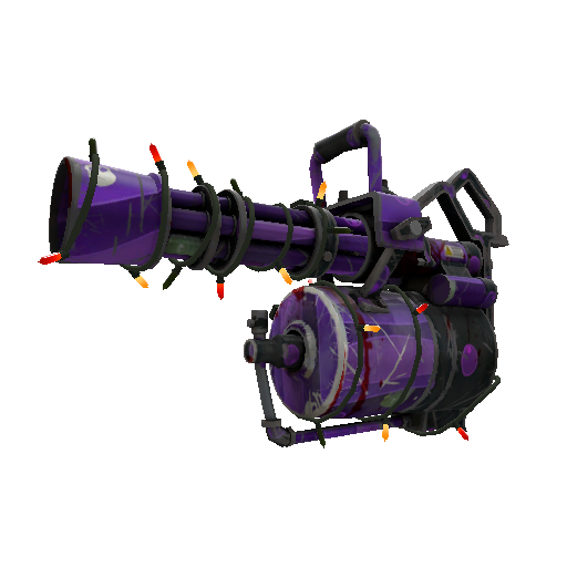 Festivized Potent Poison Minigun (Battle Scarred)