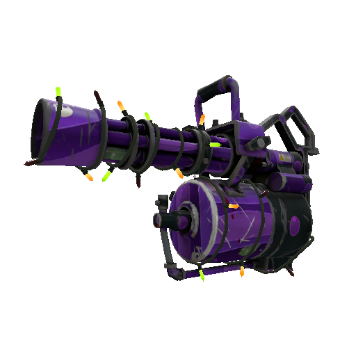 Strange Unusual Festivized Potent Poison Minigun (Well-Worn)