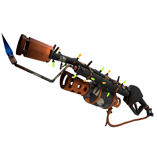 Strange Festivized Killstreak Simple Spirits Flame Thrower (Minimal Wear)