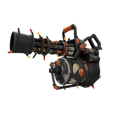 Strange Festivized Professional Killstreak Simple Spirits Minigun (Well-Worn)