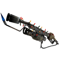 Unusual Festivized Professional Killstreak Forest Fire Flame Thrower (Battle Scarred)