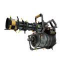 Unusual Festive Butcher Bird Minigun (Battle Scarred)