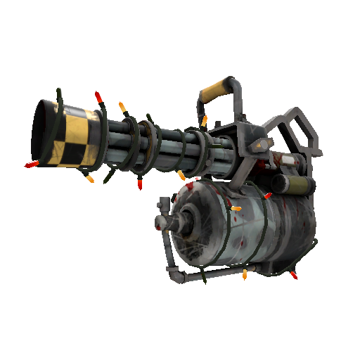 Strange Festivized Killstreak Butcher Bird Minigun (Battle Scarred)