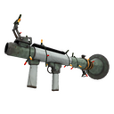 Unusual Festive Aqua Marine Rocket Launcher (Field-Tested)