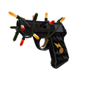 Strange Festive Professional Killstreak Black Dahlia Pistol (Minimal Wear)