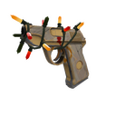 Festive Hickory Hole-Puncher Pistol (Well-Worn)