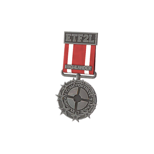 Genuine ETF2L Highlander Open Participation Medal