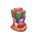 Unusual Towering Pile of Presents