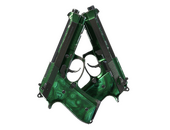 Dual Berettas | Polished Malachite (Well-Worn)