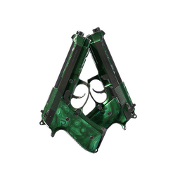 Souvenir Dual Berettas | Polished Malachite (Field-Tested)