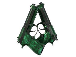 Dual Berettas | Polished Malachite (Well-Worn)