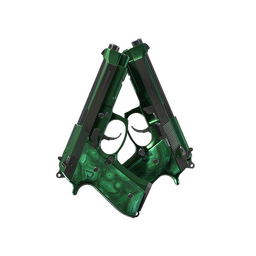 Souvenir Dual Berettas | Polished Malachite (Factory New)