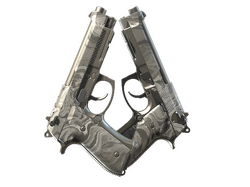 Dual Berettas | Silver Pour