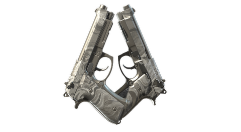 Dual Berettas | Silver Pour (Minimal Wear)